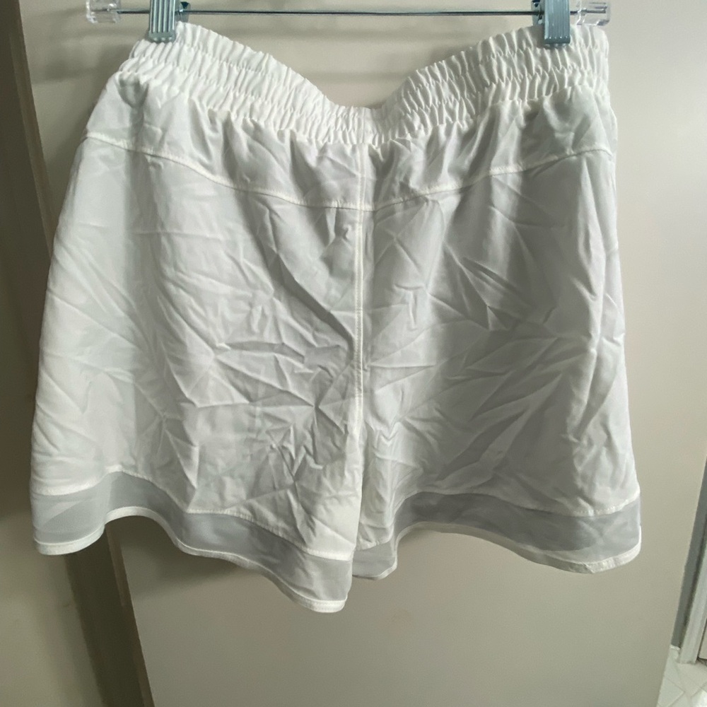 Avia Women's 2 in 1 White Athletic Shorts with Gray Compression Lining Size XXXL - Picture 3 of 7